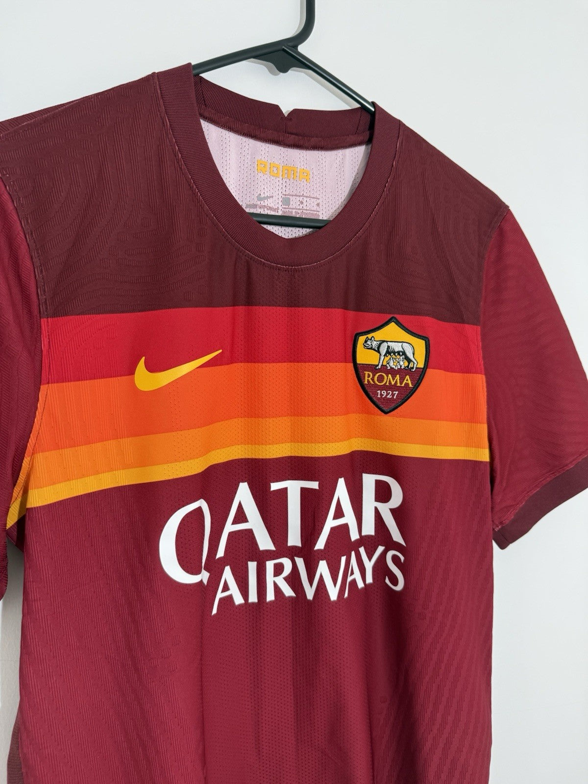AS Roma 2020/21 Large Home Vaporknit Shirt Excellent Condition CD4192-614