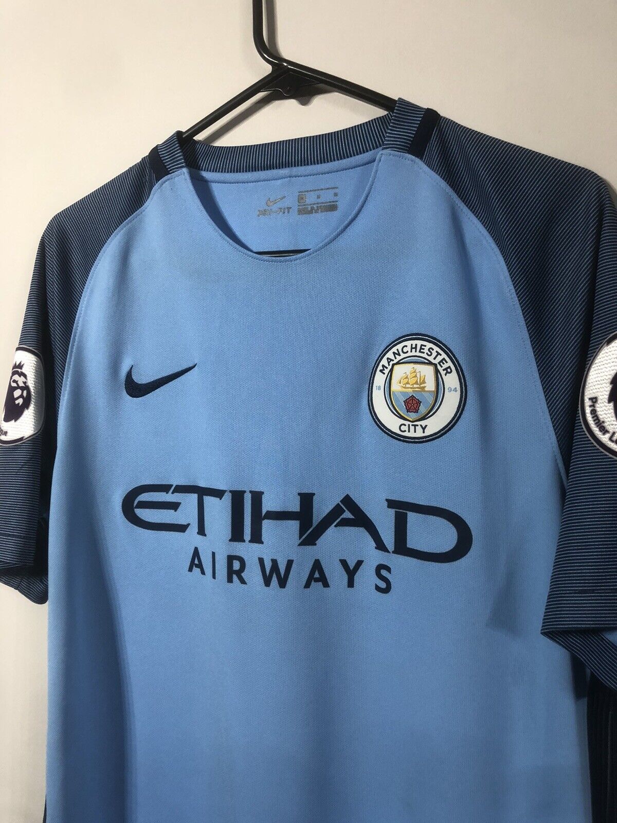 Iheanacho #72 Manchester City 2016/17 Medium Home Shirt Excellent Condition