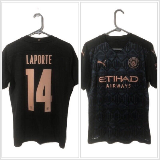 Laporte 14 Manchester City 2020 21 Medium Away Excellent Condition 757065 02