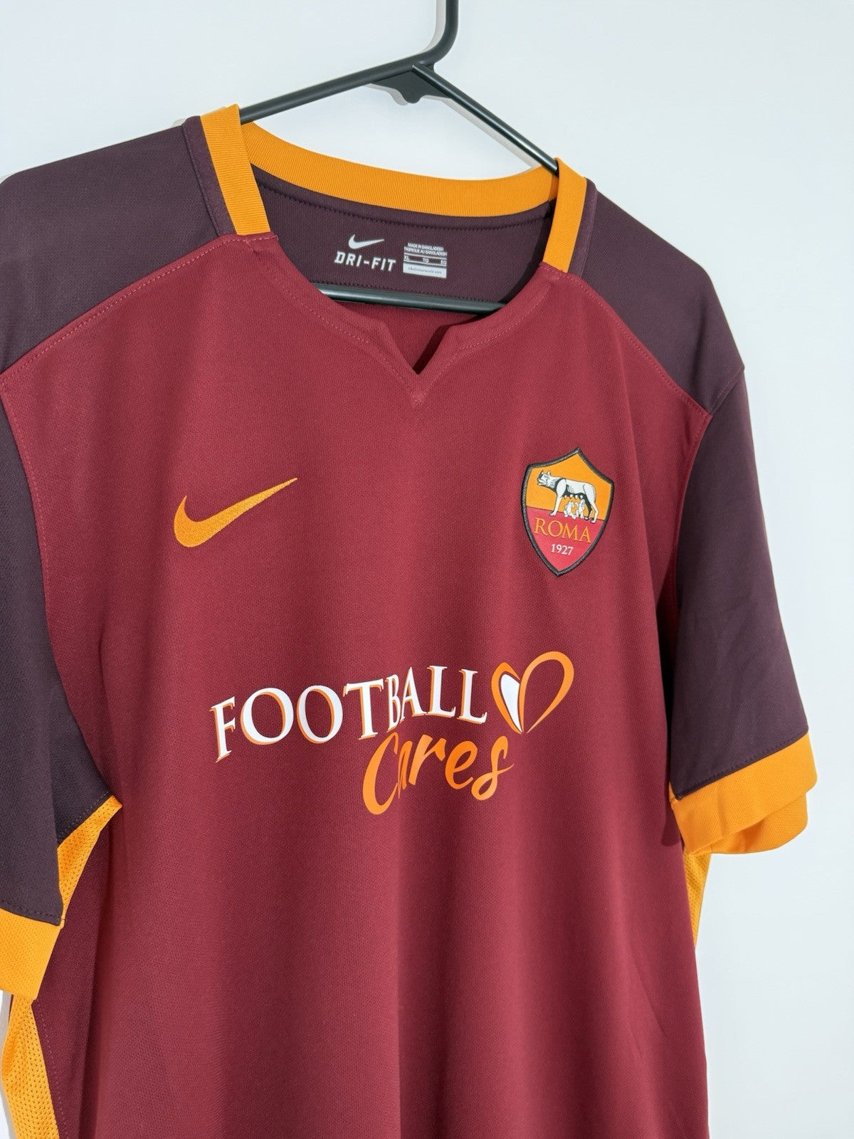 AS Roma Rudiger #2 2015/16 Home XL Shirt Excellent Condition 658924-678