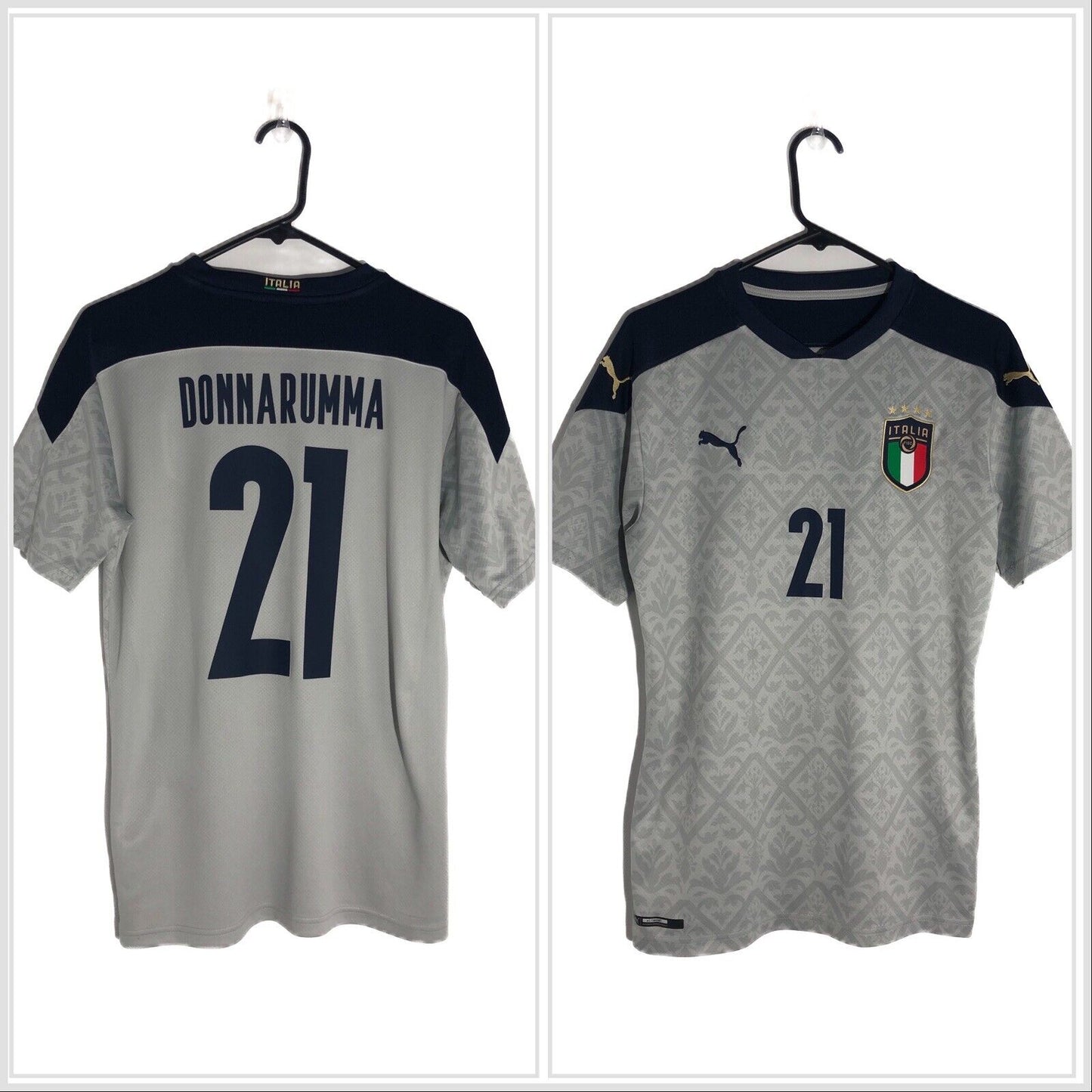 Donnarumma 21 Italy 2020 Away Gk Medium Puma Excellent Condition 756507 05