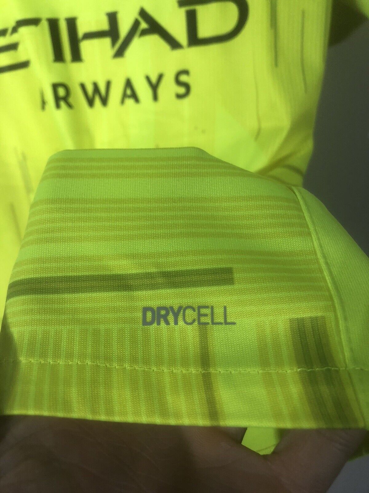 Ederson 31 Man City 2021 22 Large Authentic 3rd Gk Excellent Condition 759185 99