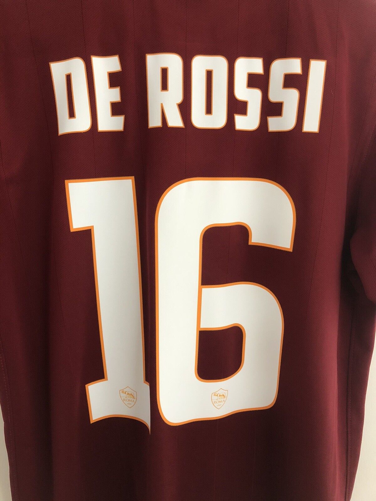De Rossi 16 AS Roma 2014 15 Home Medium Shirt Very Good Condition 635811 678