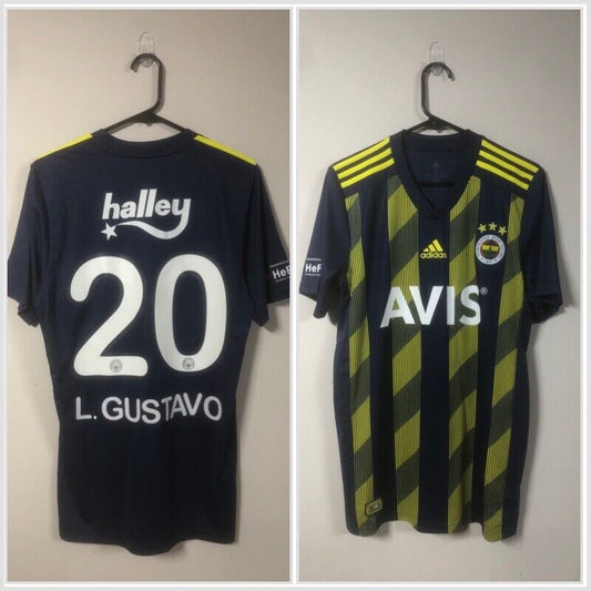 L. Gustavo #20 Fenerbahce BNWT Home 2019/20 Medium Football Shirt Adidas