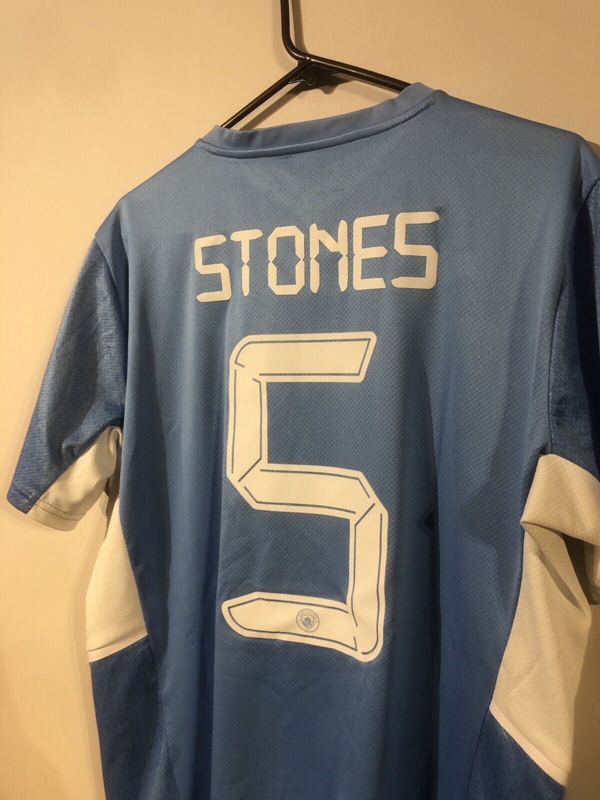 Stones #5 Manchester City 2021/22 Large Home Shirt Puma Very Good Condition