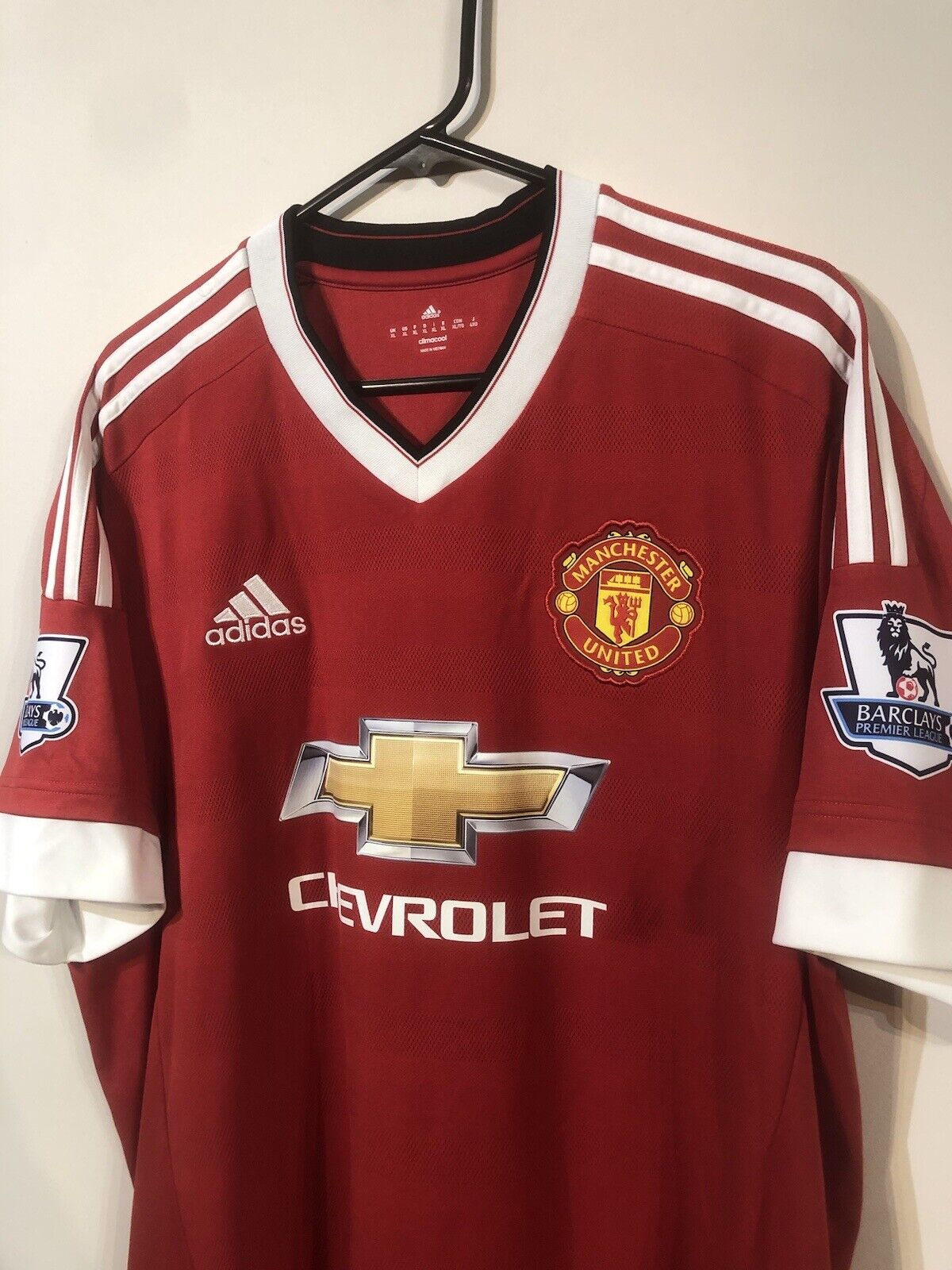 Manchester United Home X-Large 2015/16 Shirt Very Good Condition