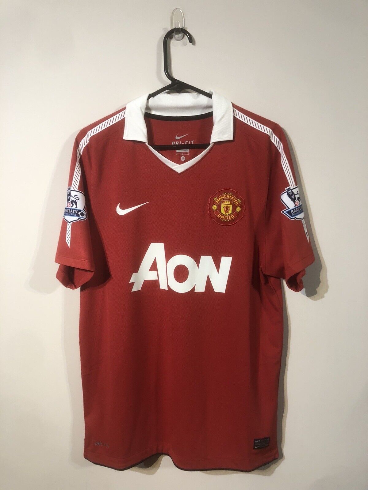 Hargreaves #4 Manchester United 2010/11 Medium Home Shirt Excellent Condition