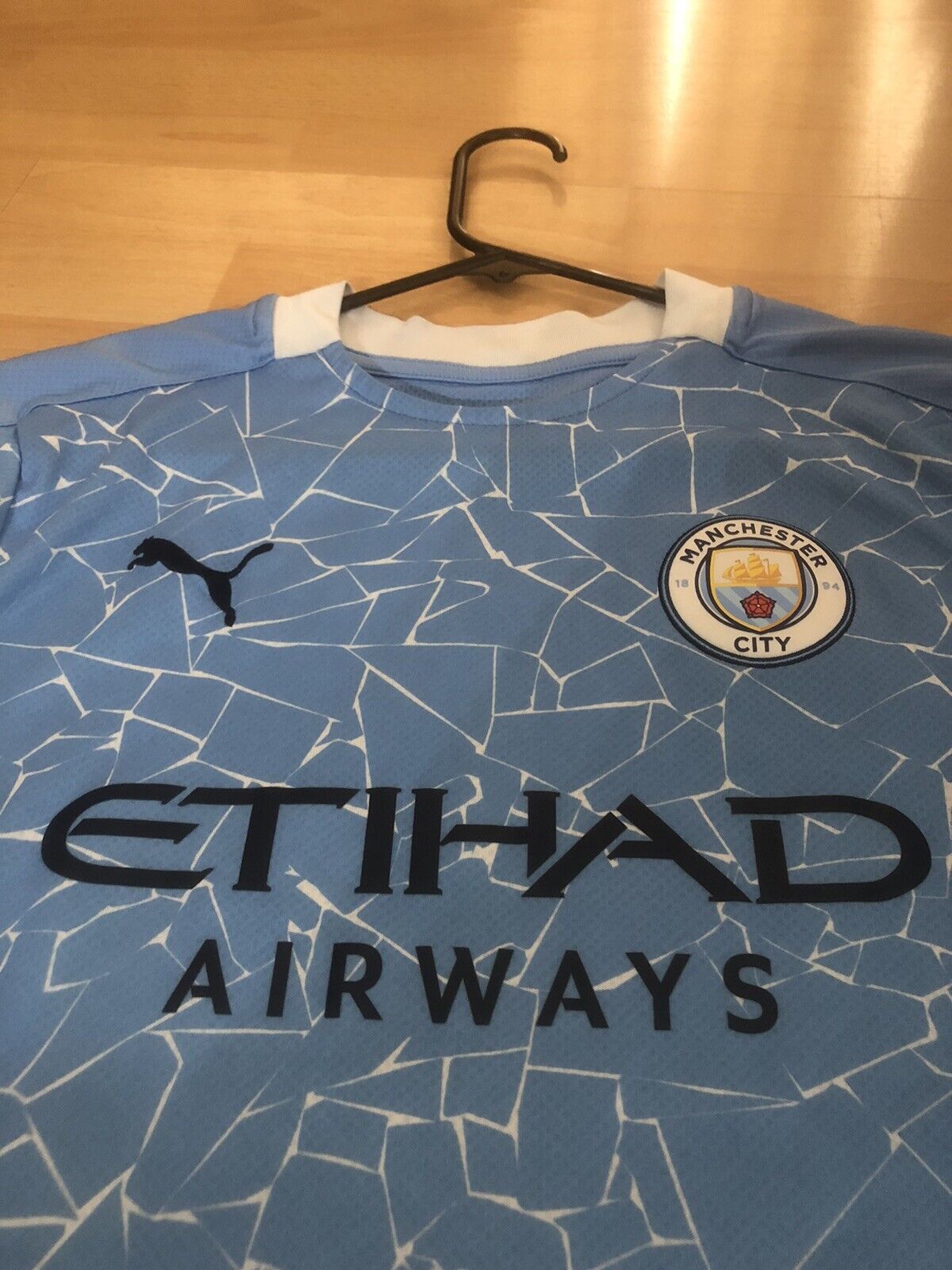 Foden 47 Manchester City 2020 21 Home Medium Shirt Excellent Condition 757058 01