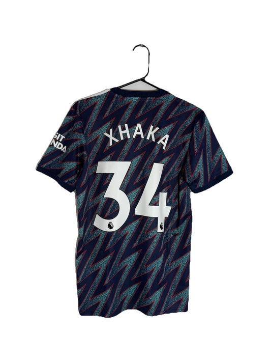 Arsenal Xhaka #34 2021/22 Small 3rd Shirt Adidas Excellent Condition GM0213