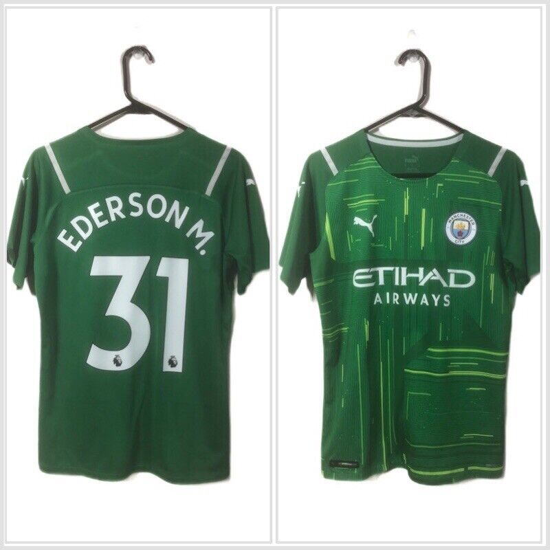 Ederson 31 Man City 2021 22 Medium Away Goalkeeper Excellent Condition 759185 51