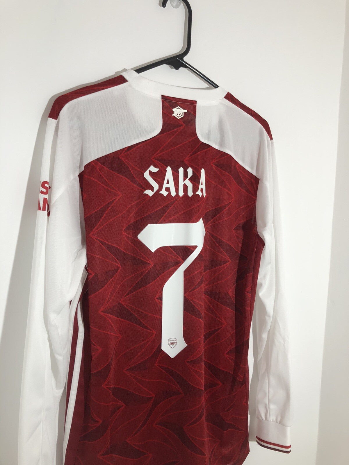 Arsenal Saka #7 2020/21 Euro Medium Home Shirt BNWT EH7814
