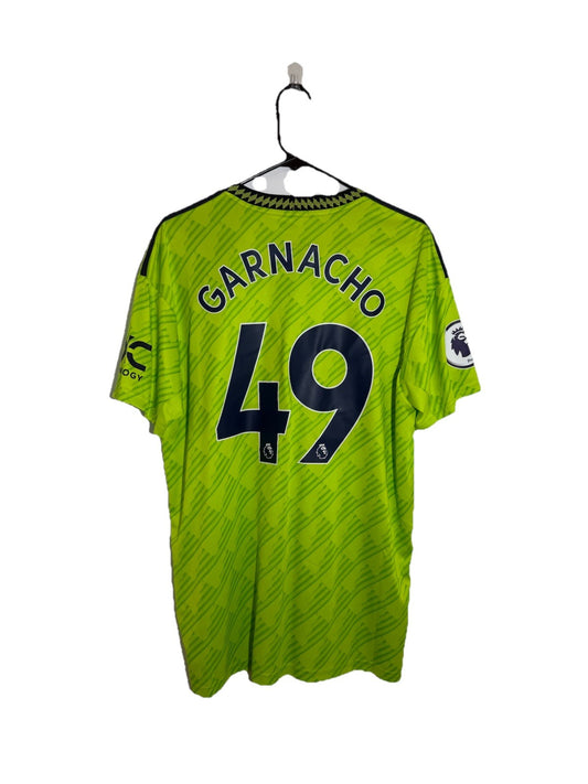 Manchester United Garnacho #49 2022/23 Large 3rd Shirt BNWT HE2981
