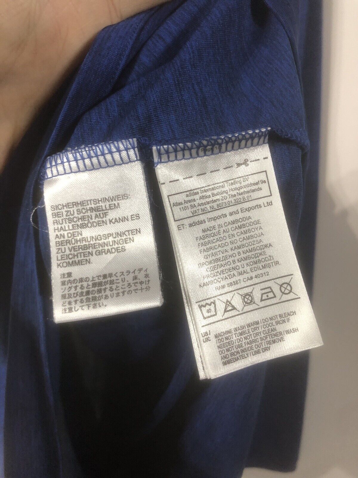 Manchester United 2016 17 Large Ls Away El Final Excellent Condition Ai6703