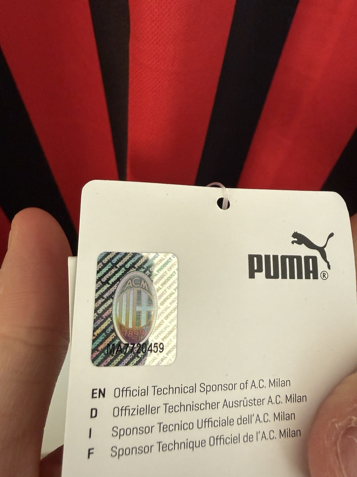 AC Milan 2018/19 Large Home Shirt Puma BNWT 754419-06