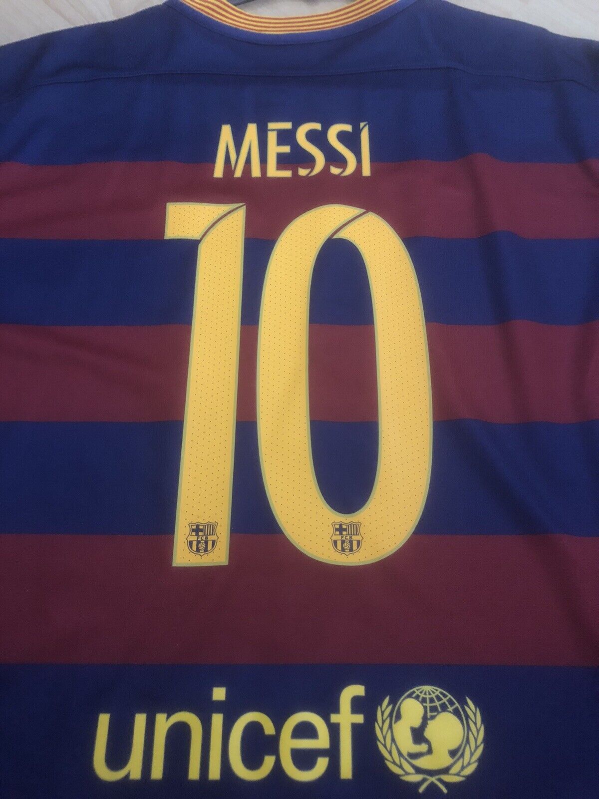 Messi 10 Barcelona 2015 16 Home Xl Shirt Nike Excellent Condition 658794 422