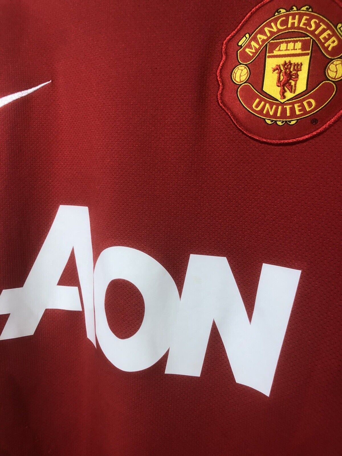 Hargreaves #4 Manchester United 2010/11 Medium Home Shirt Excellent Condition