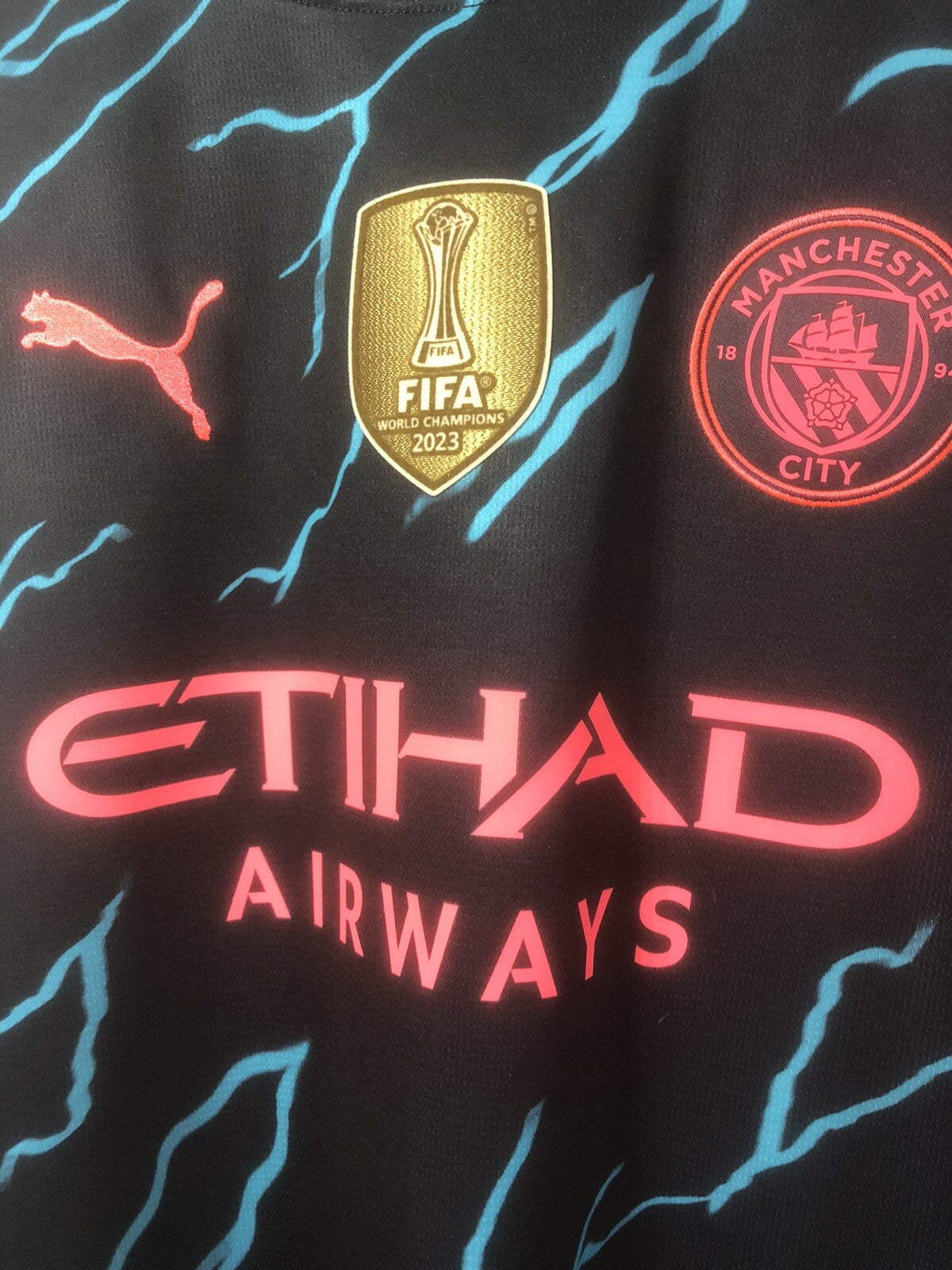 Manchester City Foden #47 2023/24 XL 3rd Shirt Excellent Condition 770461-03