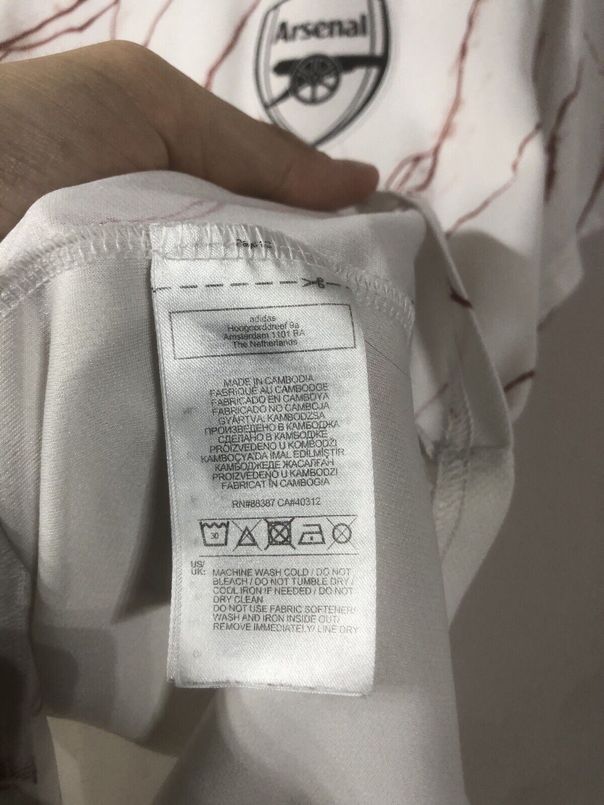 Saka #7 Arsenal 2020/21 XL Away Shirt Adidas Excellent Condition EH5815