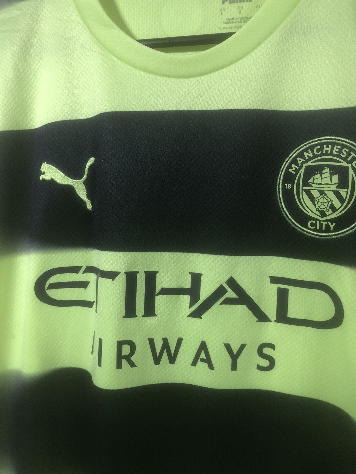 Manchester City Rodri #16 2022/23 Large 3rd Shirt Excellent Condition 765734-03