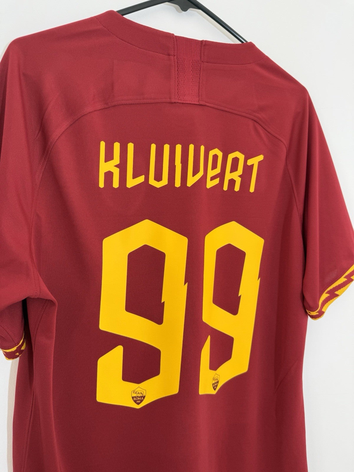 AS Roma Kluivert #99 2019/20 Large Away Shirt Excellent Condition AJ5559-613