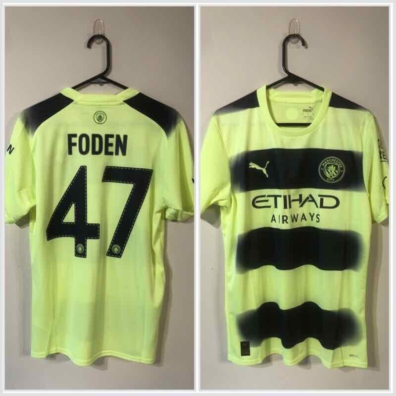 Foden #47 Manchester City 2022/23 Treble Medium 3rd Football Shirt Puma BNWT