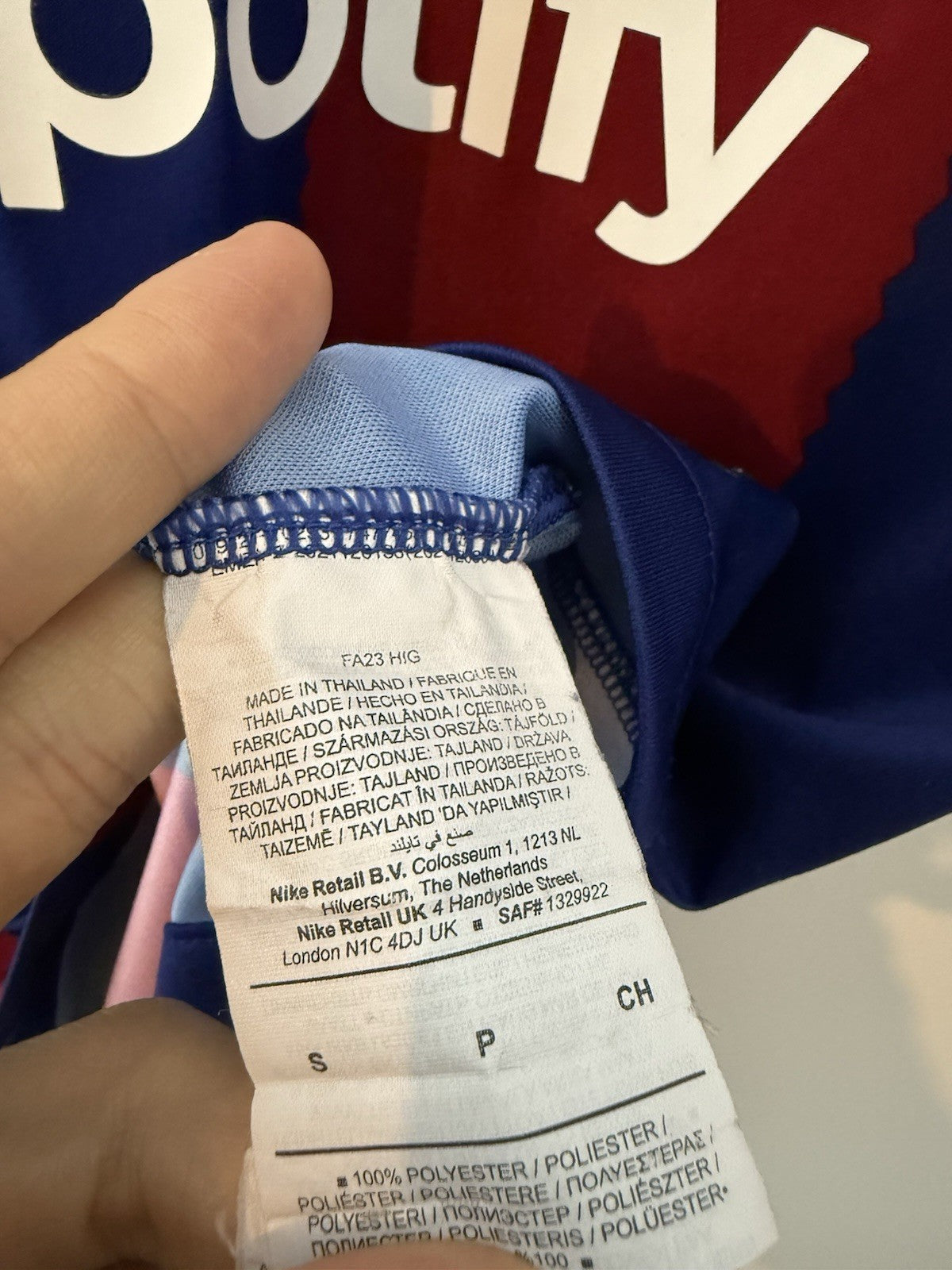 Barcelona Pedri #8 2023/24 Small Home Shirt Excellent Condition DX2687-456