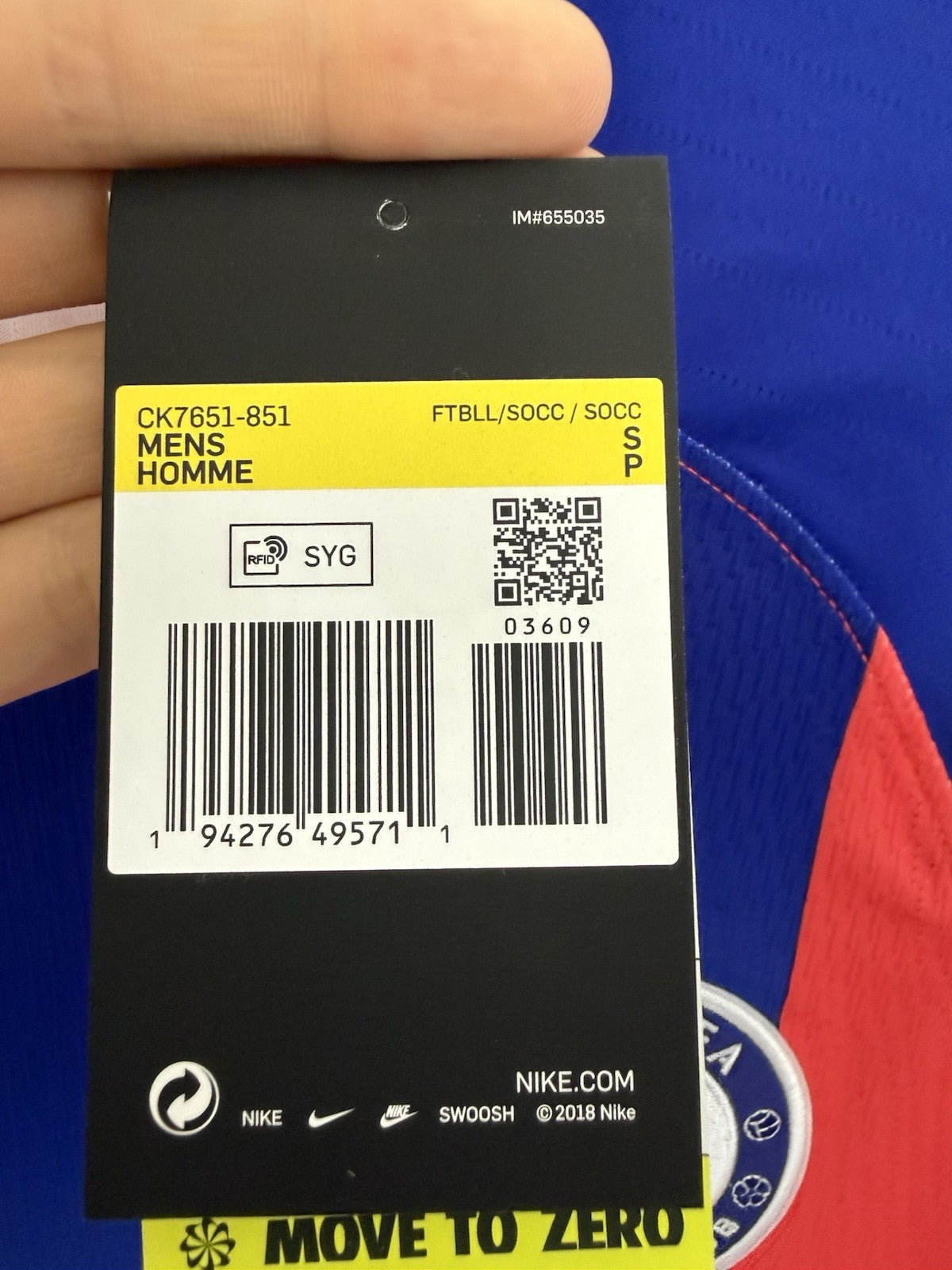 Chelsea Chilwell #21 2020/21 Small Vaporknit 3rd Shirt Nike BNWT CK7651-851