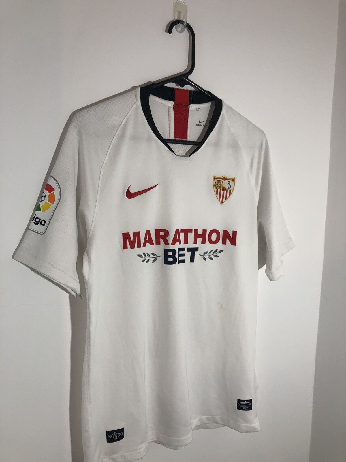 Ever Banega 10 Sevilla 2019 20 Home Medium Shirt Excellent Condition  Aj1018 104