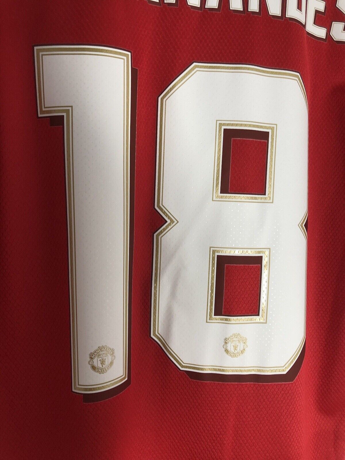 B Fernandes 18 Manchester United Small 2019 20 Home Shirt Excellent Cond Ed7386