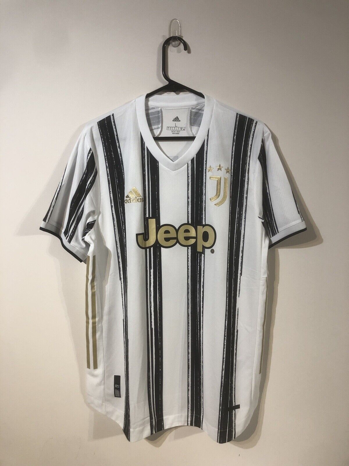 Kulusevski #44 Juventus 2020/21 Large Home Authentic Football Shirt Adidas BNWT