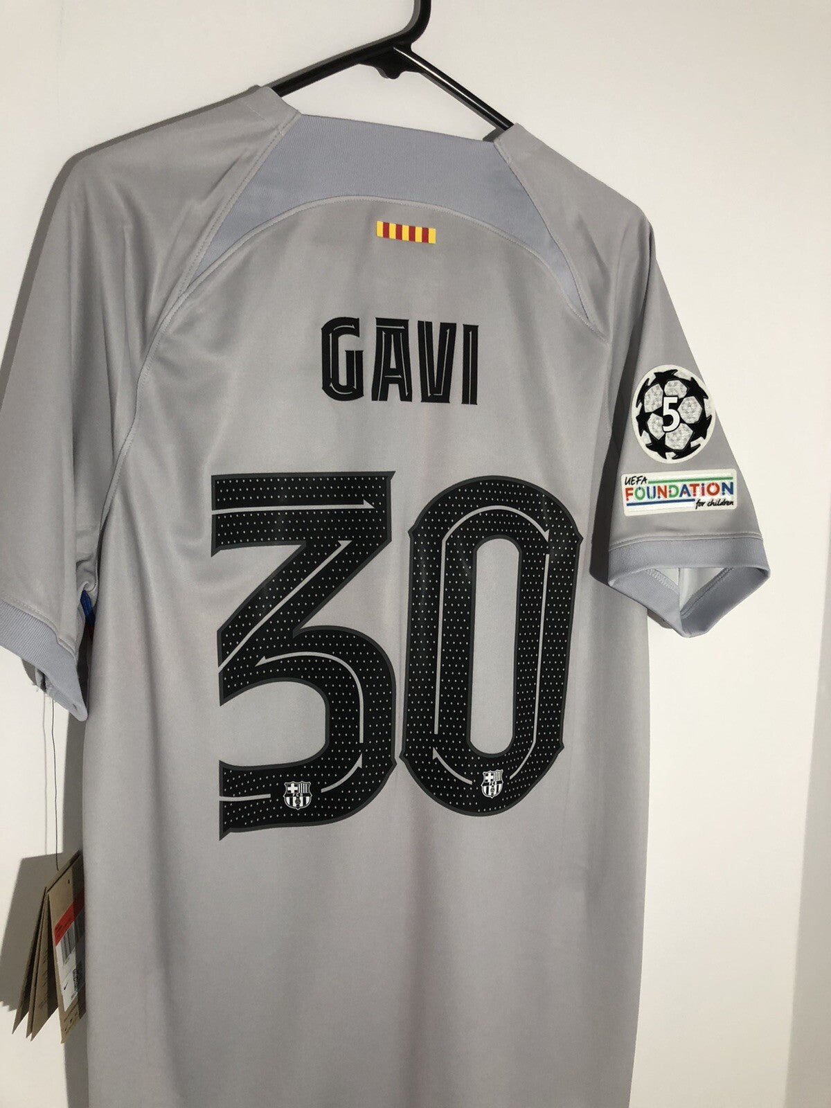 Barcelona Gavi #30 2022/23 Large 3rd Shirt Nike BNWT DN2713-044