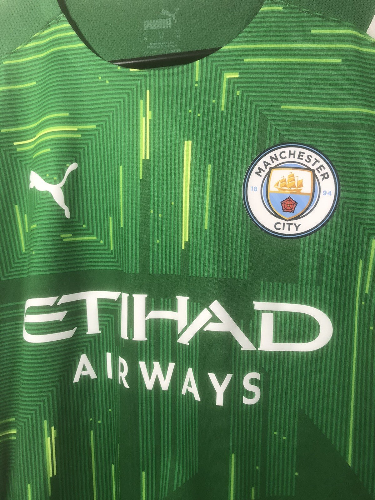 Man City Ederson M. #31 2021/22 Medium Away GK Excellent Condition 759185-51