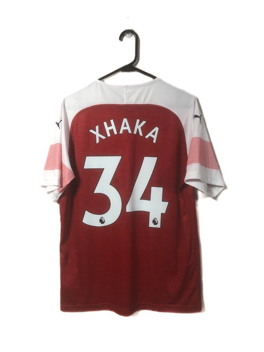 Arsenal Xhaka #34 2018/19 Large Home Shirt Puma Excellent Condition 753209-12
