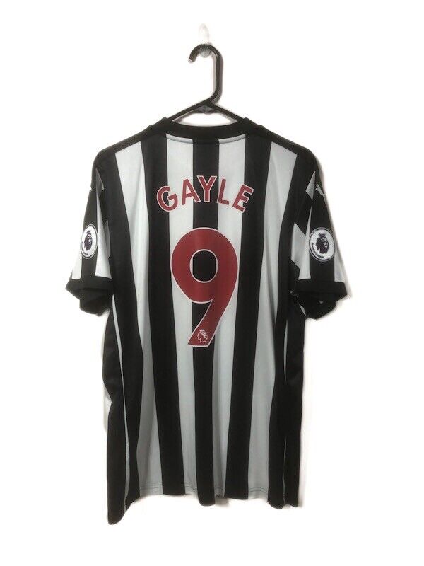 Gayle 9 Newcastle United Home Large 2017 18 Shirt Excellent Condition 751271