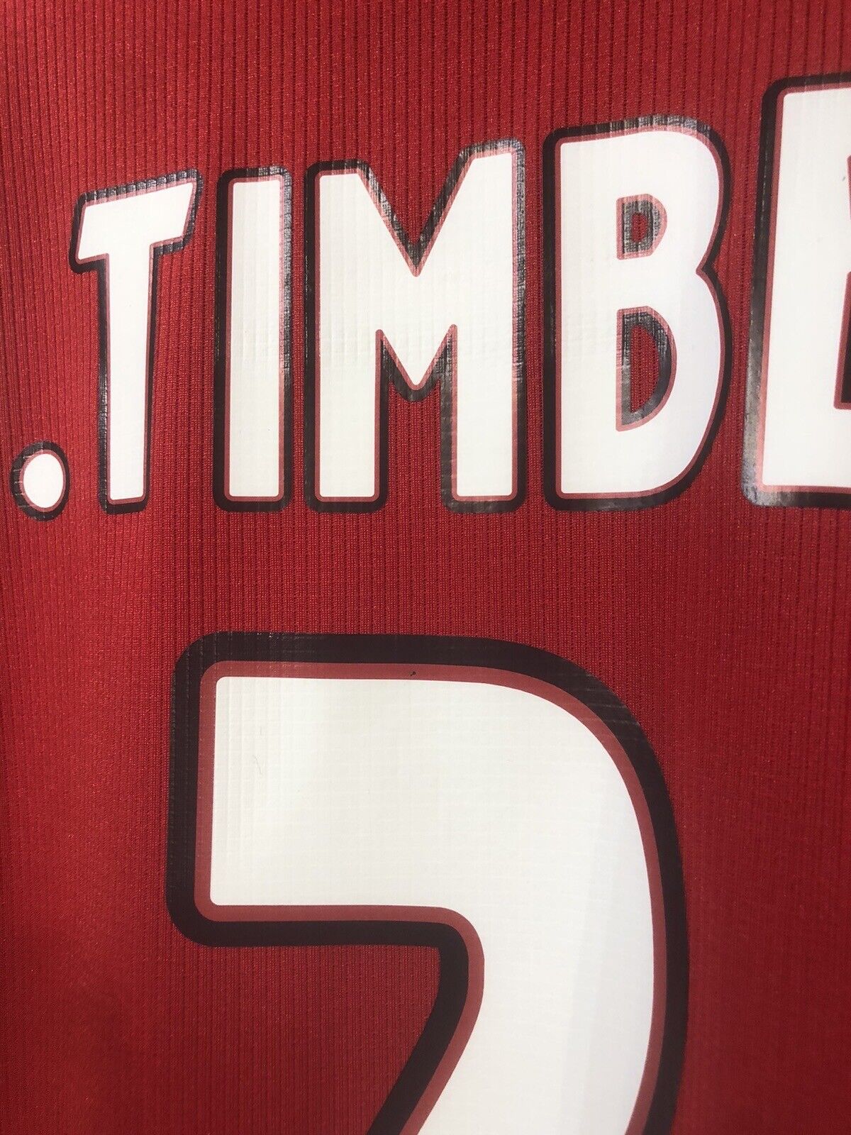 J. Timber #2 Ajax Amsterdam BNWT Large 2020/21 Home Shirt Jersey