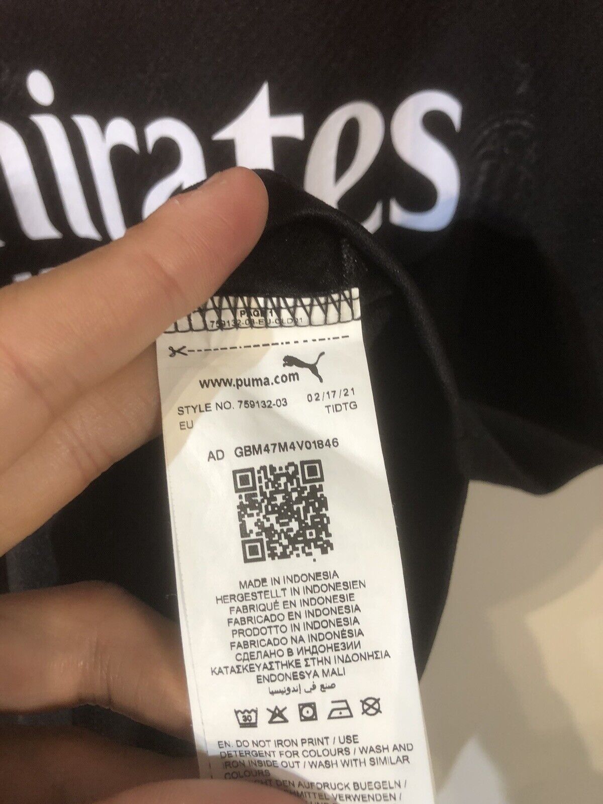 R. Leao #17 AC Milan Medium 2021/22 3rd Football Shirt Puma Excellent Condition