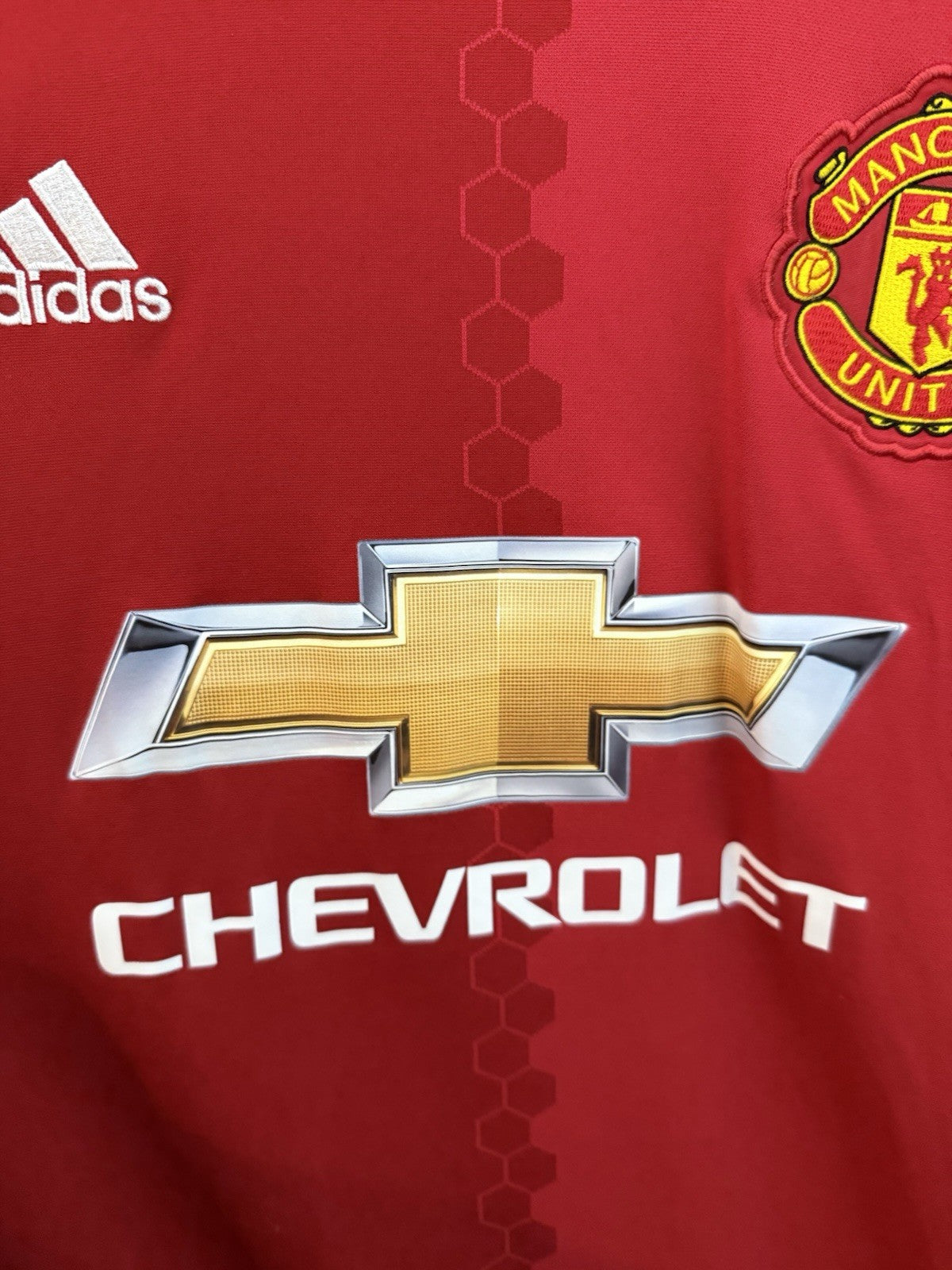 Manchester United Pogba #6 2016/17 Large Home Shirt Excellent Condition AI6720