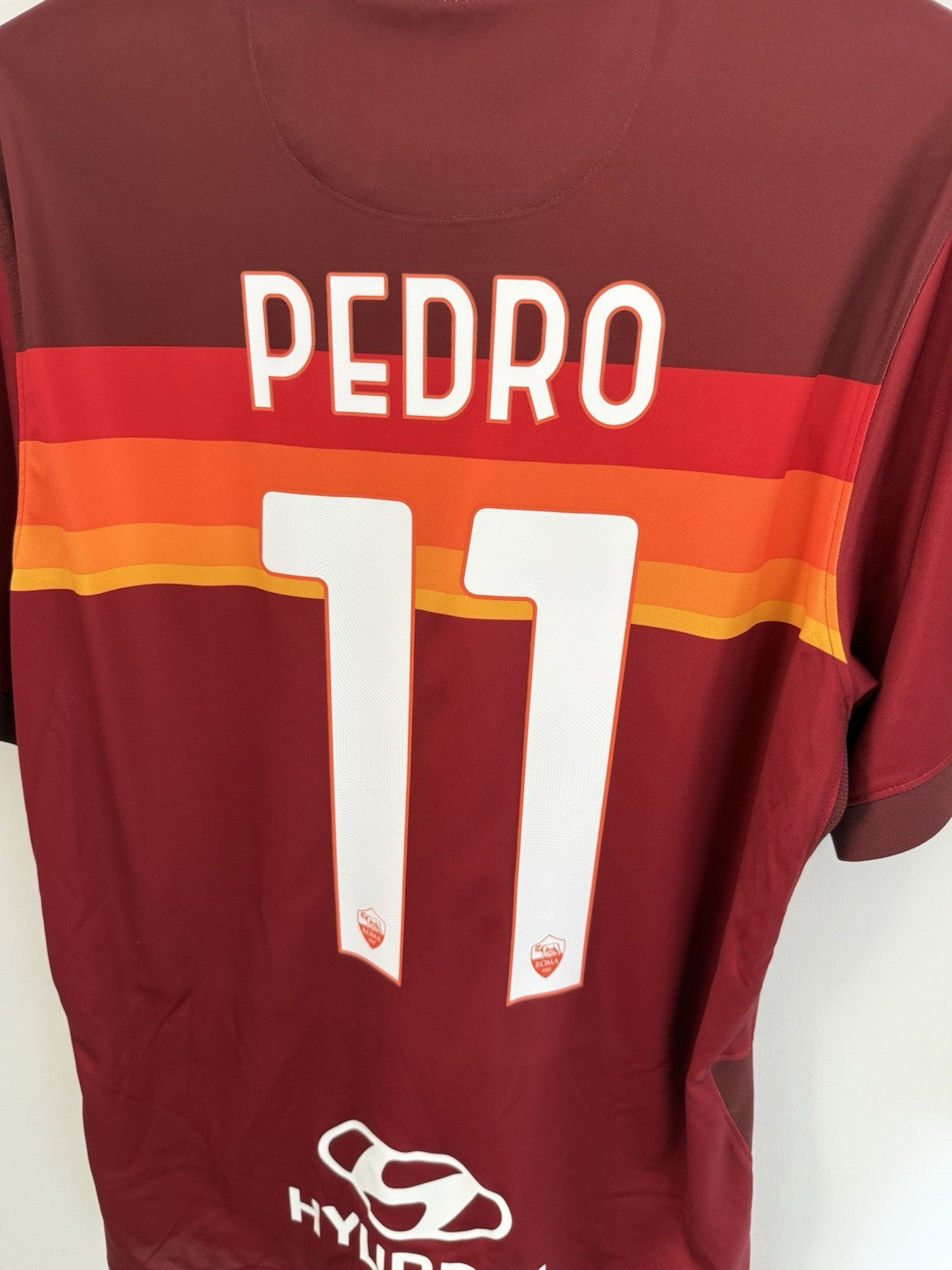 AS Roma Pedro #11 2020/21 Large Home Shirt Excellent Condition CD4248-614