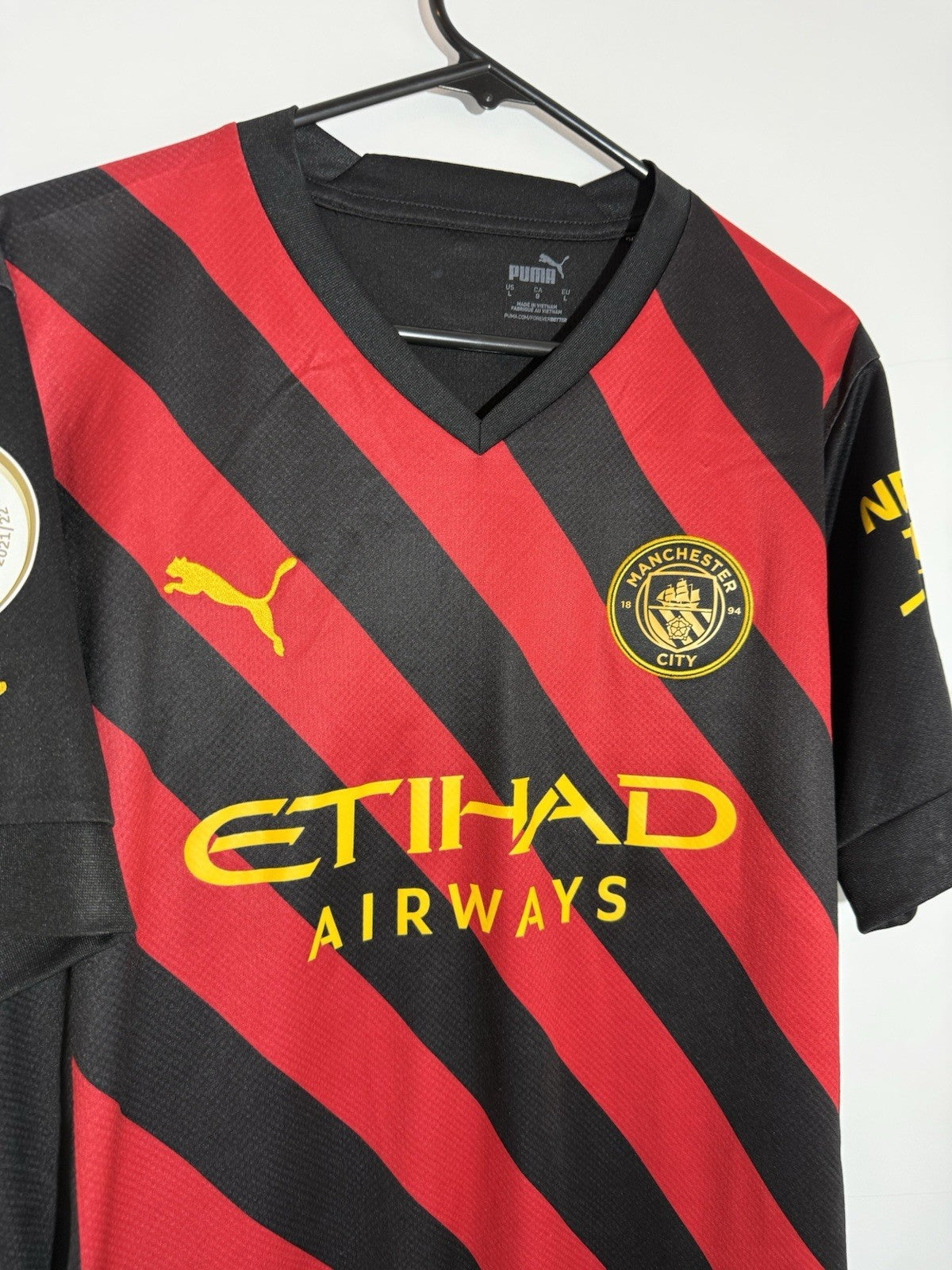 Manchester City J. Alvarez #19 2022/23 Large Away Excellent Condition 765722-02