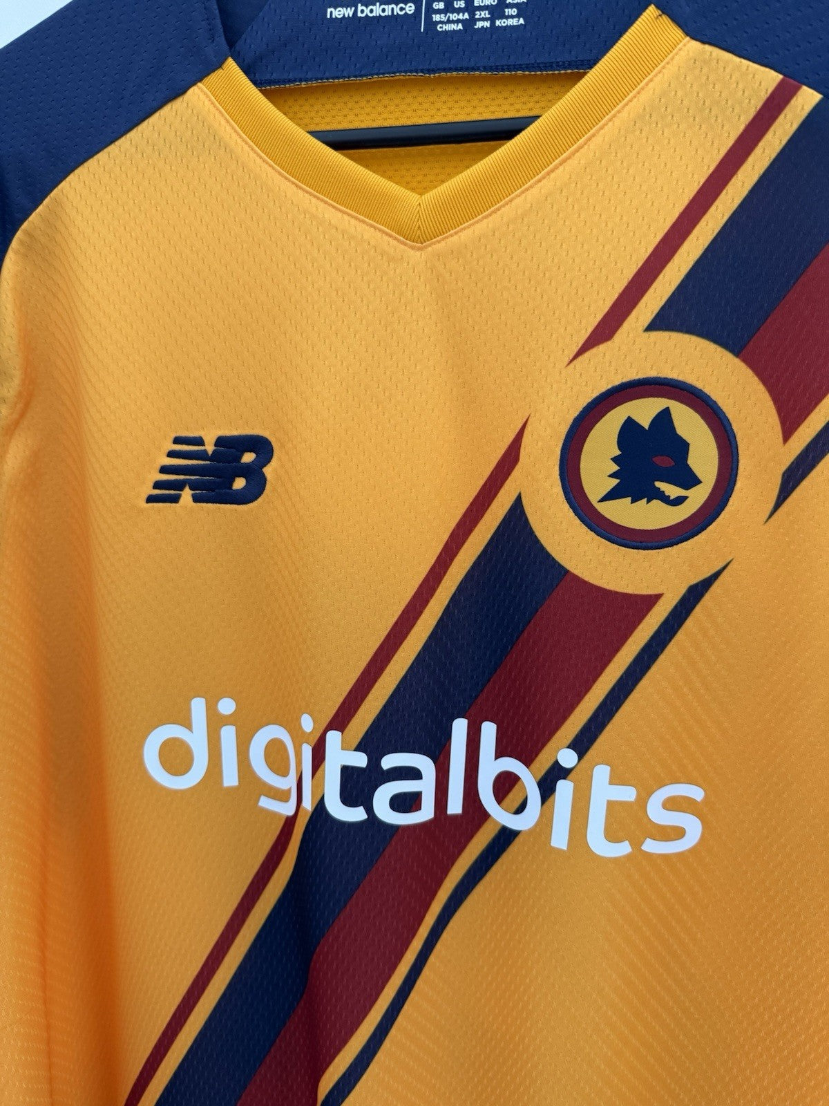AS Roma Zaniolo #22 2021/22 XL 3rd Shirt New Balance BNWT MT130222