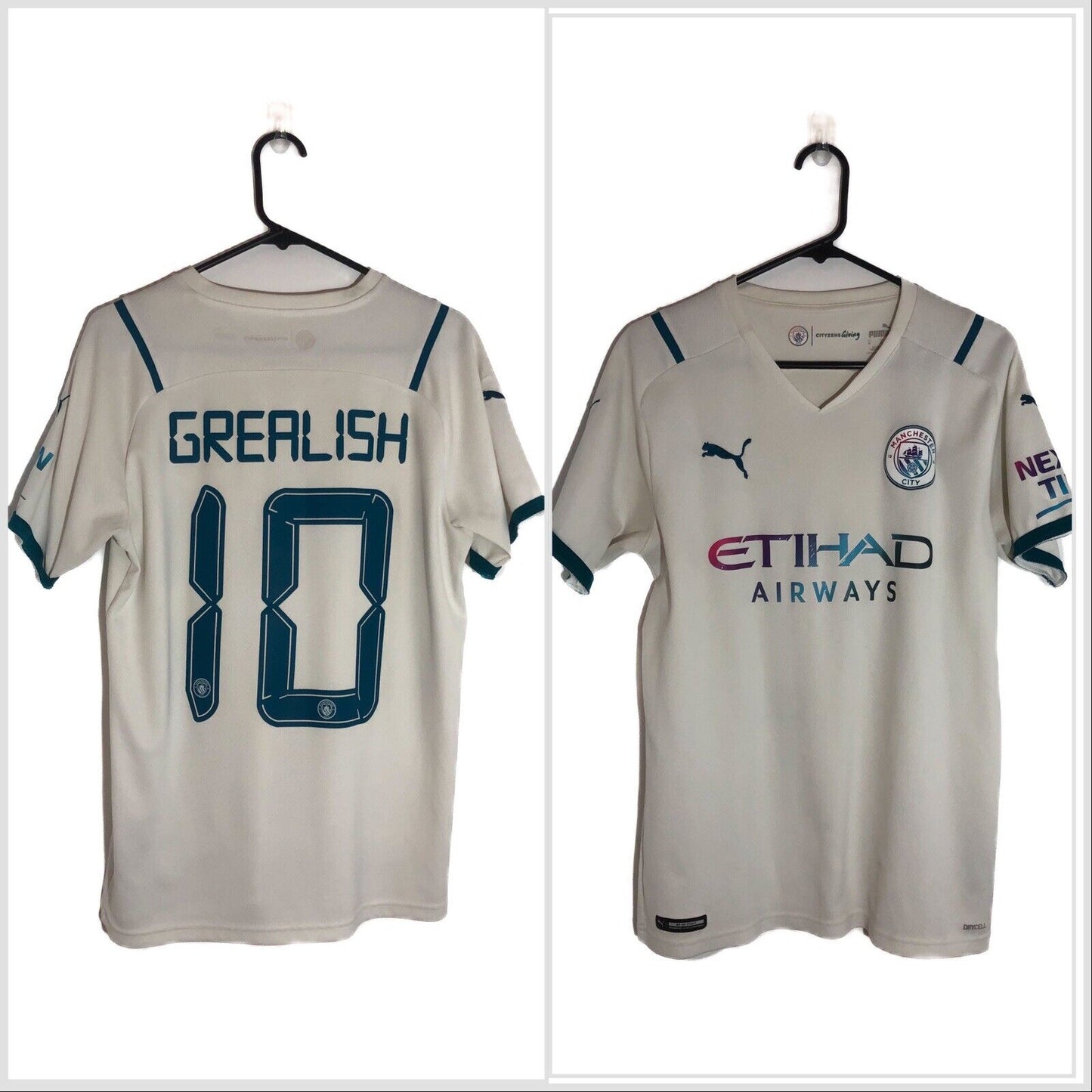 Grealish 10 Manchester City 2021 22 Medium Away Excellent Condition 759211 02