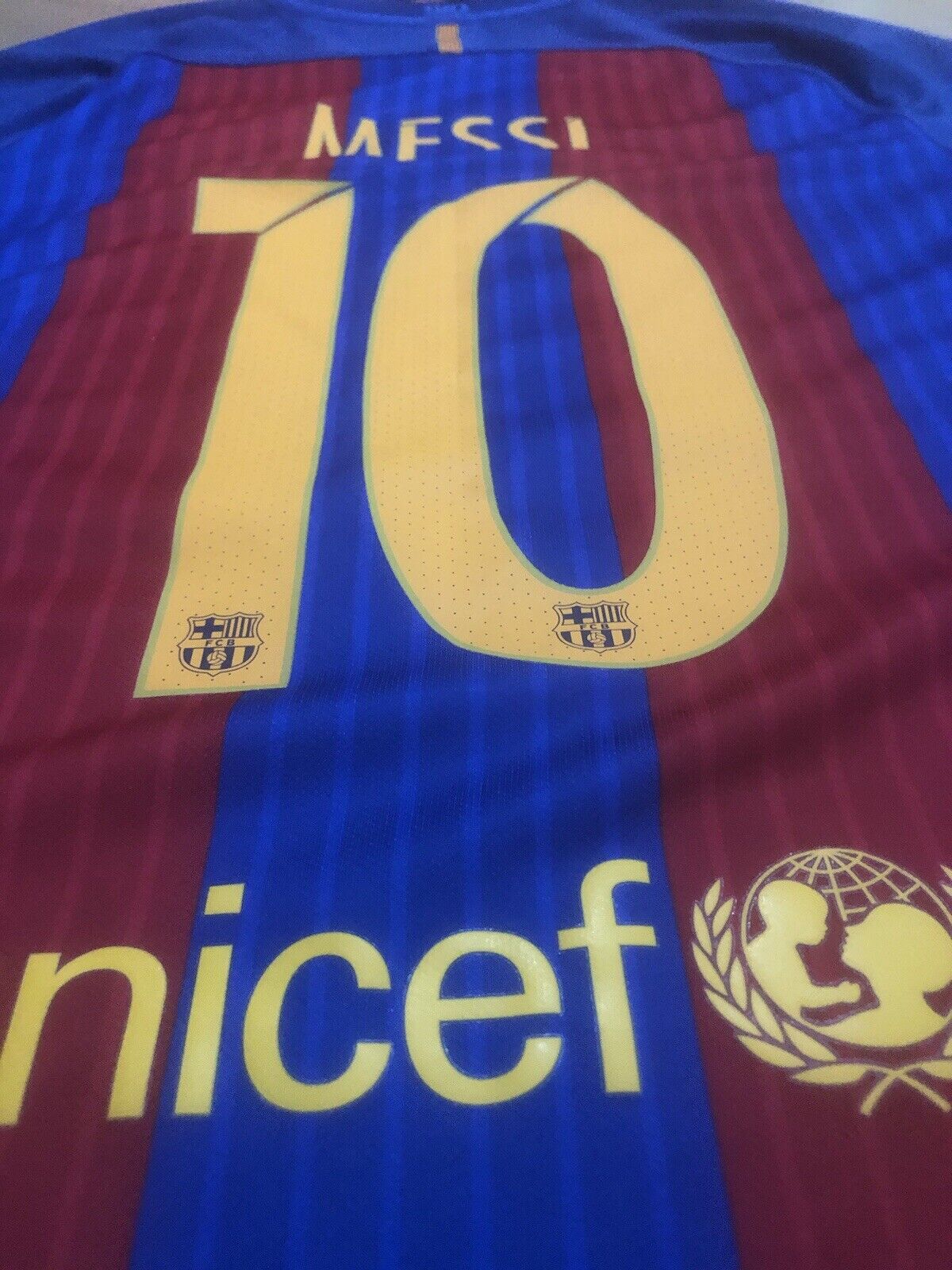 Messi 10 Barcelona 2016 17 Home Small Shirt Nike Excellent Condition 776850 481