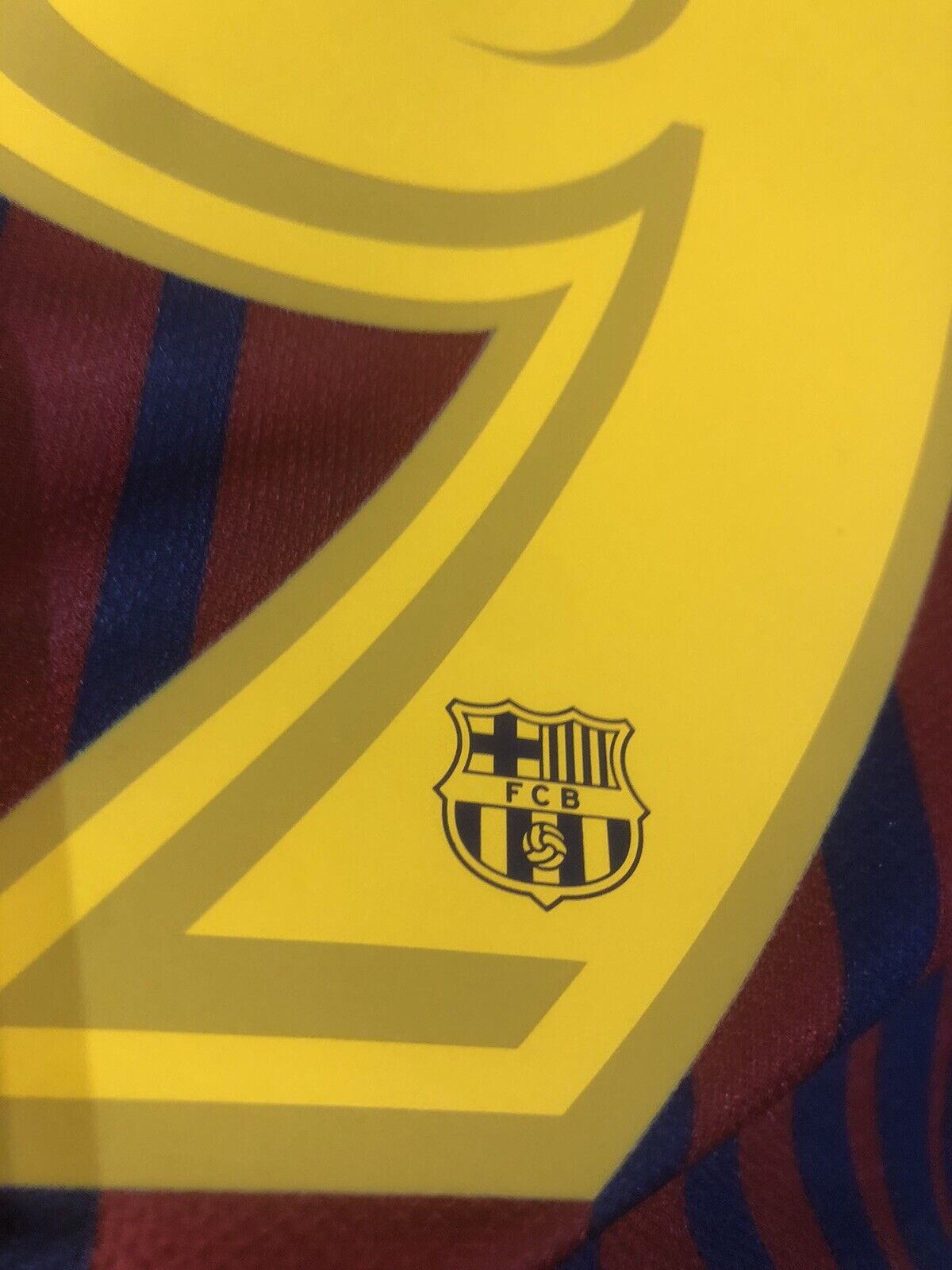 Suarez #9 Barcelona 2017/18 Small Home Long Sleeved Shirt Nike Very Good Conditi