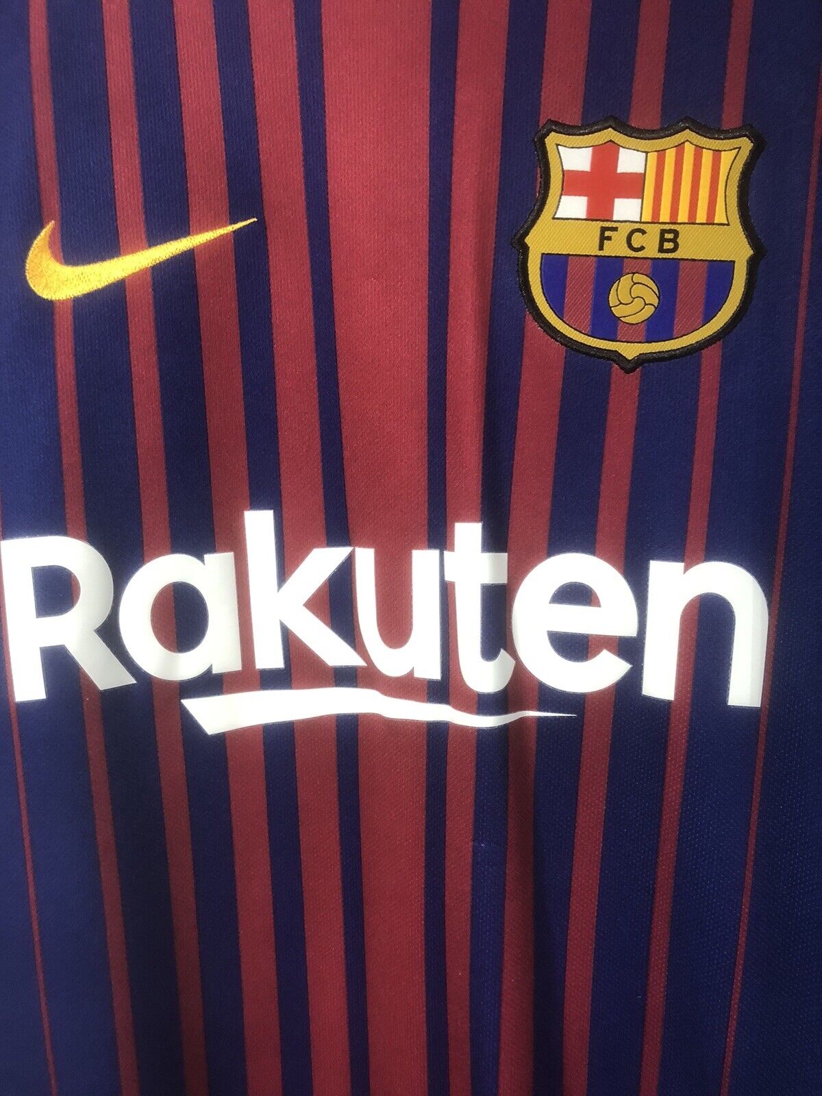 Suarez 9 Barcelona Xl 2017 18 Home Shirt Nike Excellent Condition 847255 457