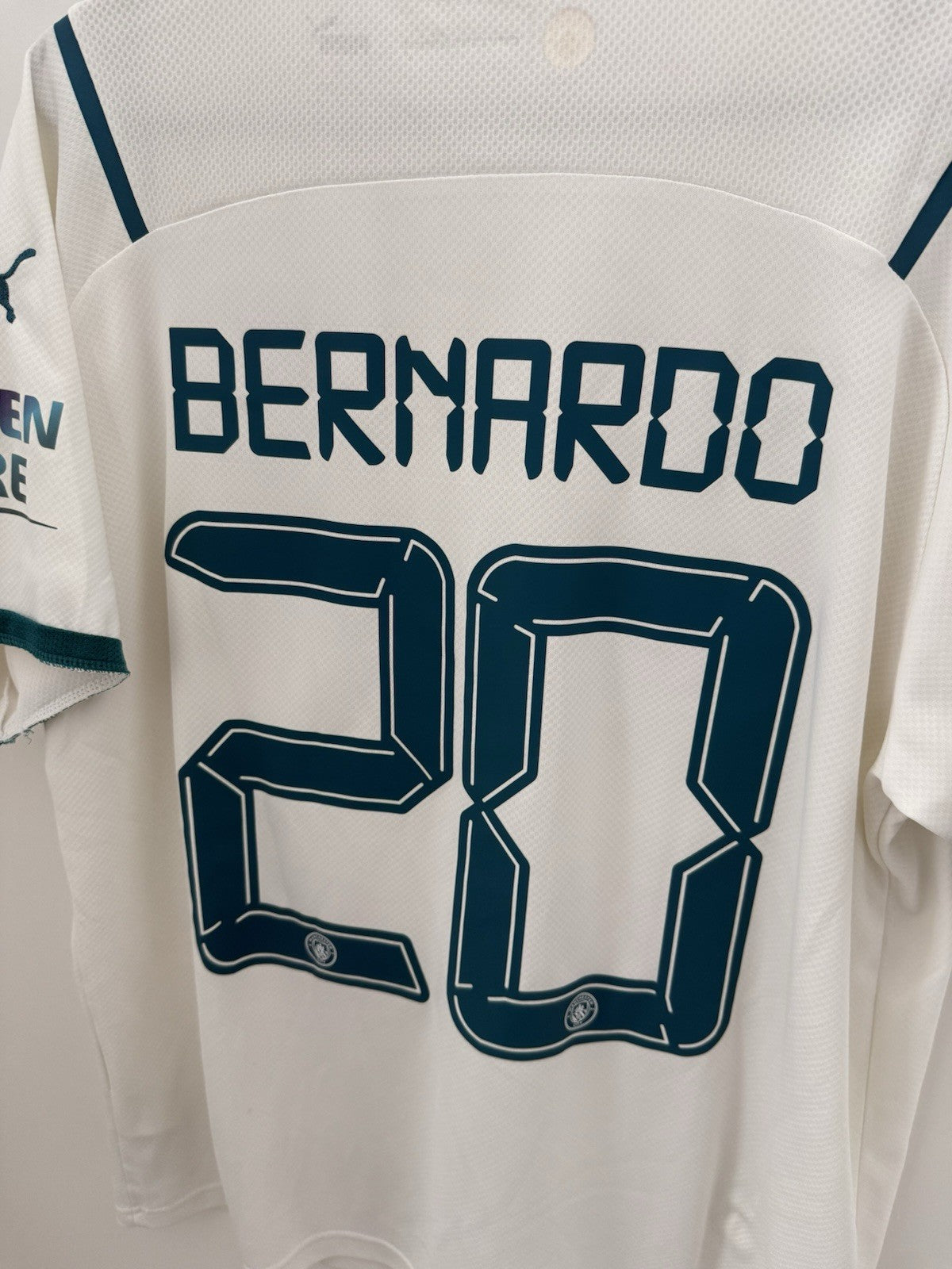 Manchester City Bernardo #20 2021/22 XL Away Shirt Excellent Condition 759211-02