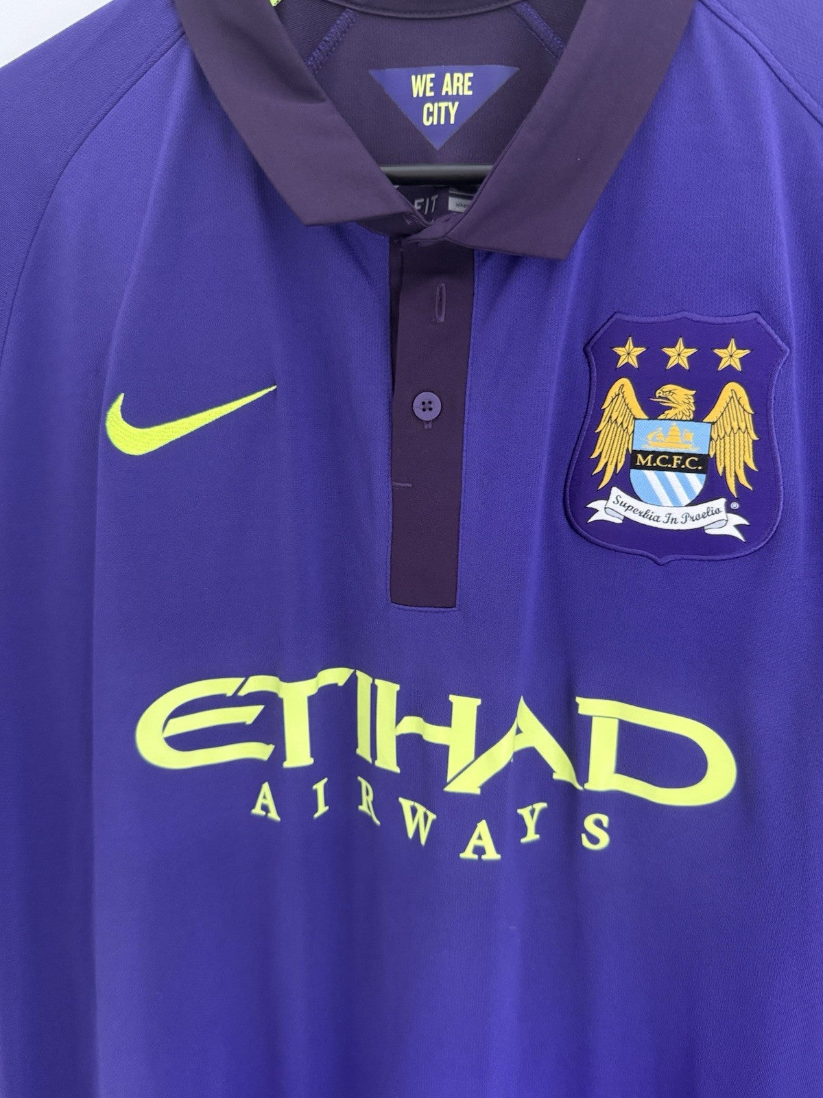 Manchester City Kun Aguero #16 2014/15 XL 3rd Excellent Condition 631208-547