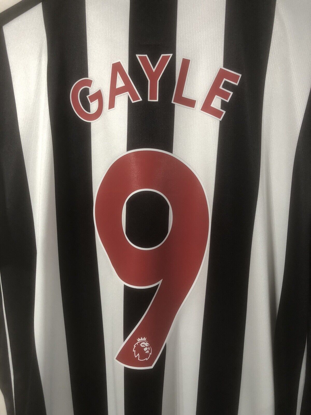 Gayle 9 Newcastle United Home Large 2017 18 Shirt Excellent Condition 751271
