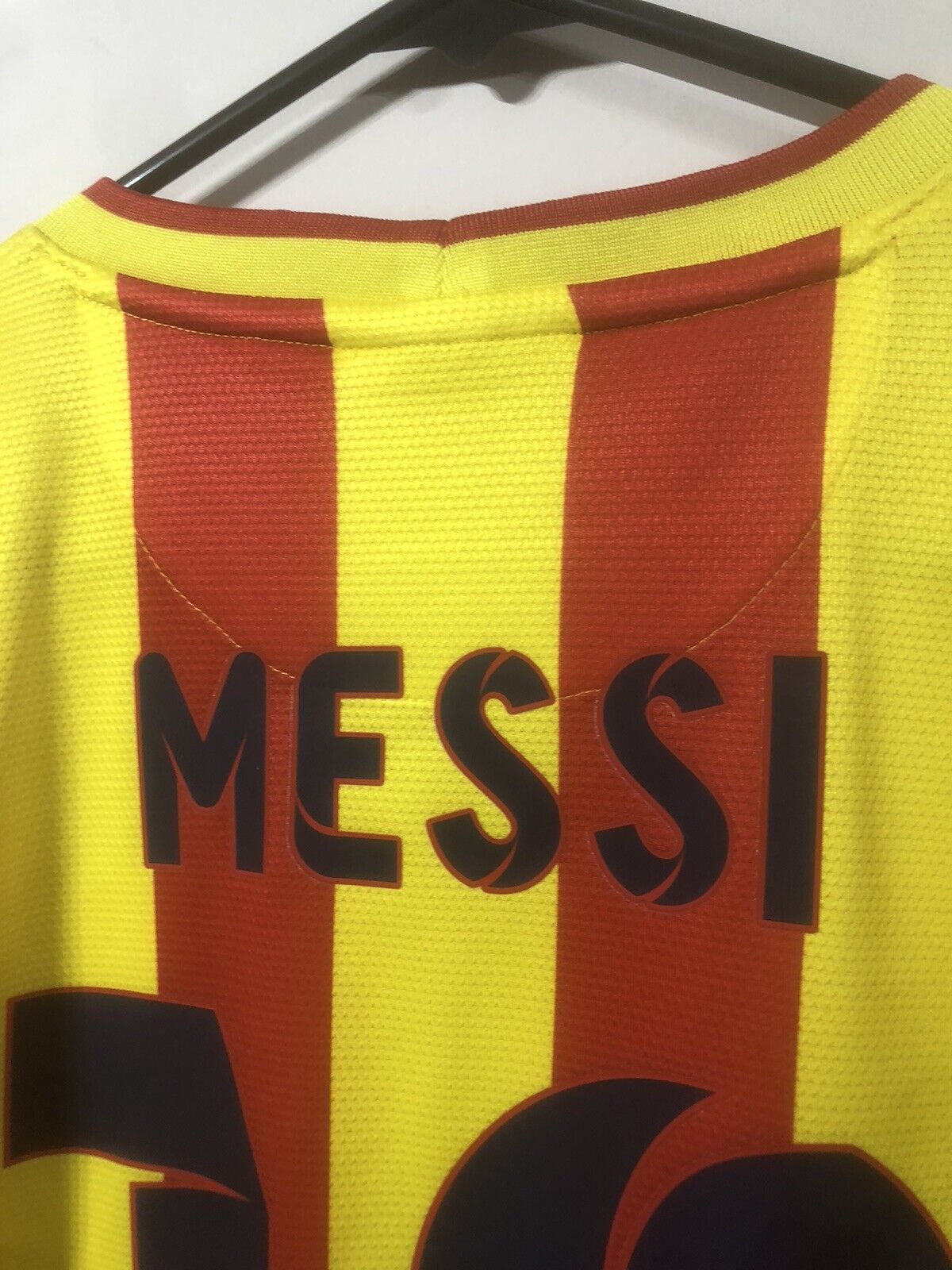 Messi 10 Barcelona 2013 14 Xl Away Shirt Excellent Condition 532823 703