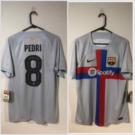 Pedri #8 Barcelona Euro 2022/23 3rd Large Football Shirt Nike BNWT