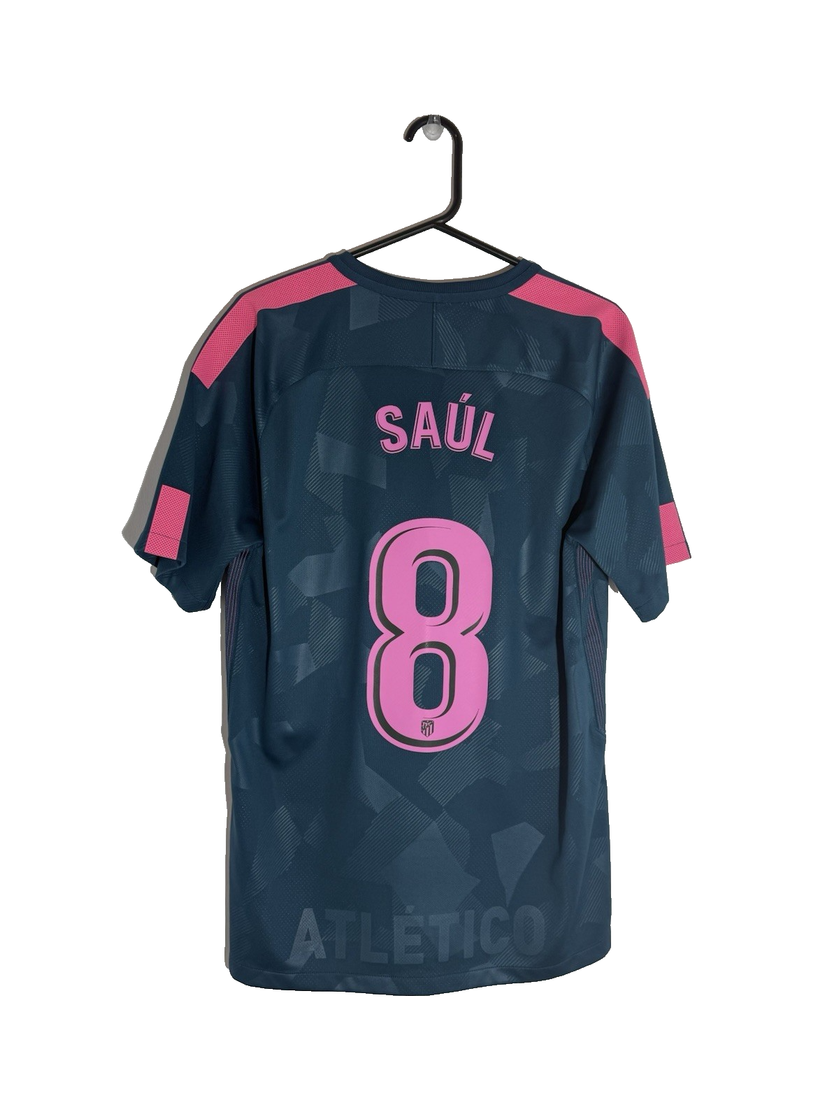Atletico Madrid Saul #8 2017/18 Large 3rd Shirt Excellent Condition 851468-426